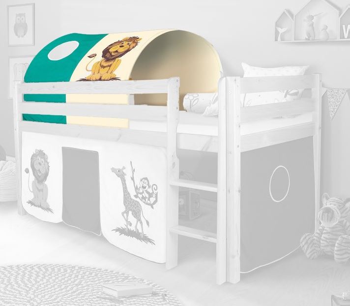 Tunel do vyvýšenej detské postele - SAFARI