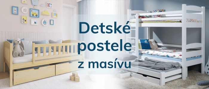 Drevené detské postele z masívu | e-shop MAXMAX.sk