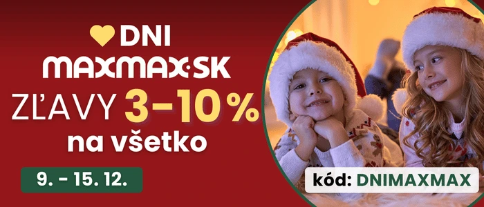 Vianočné DNI MAXMAX.sk | Zľava na celý sortiment!