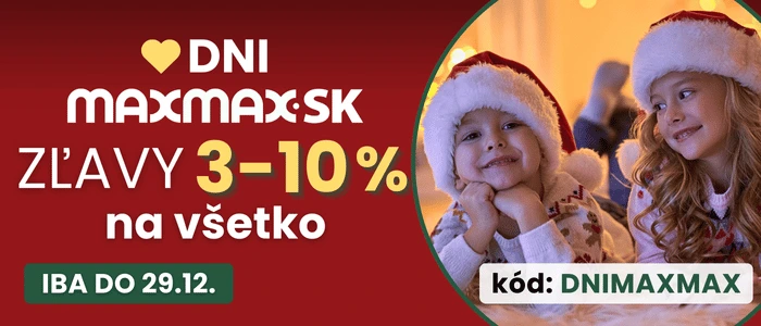 Vianočné DNI MAXMAX.sk | Zľava na celý sortiment!