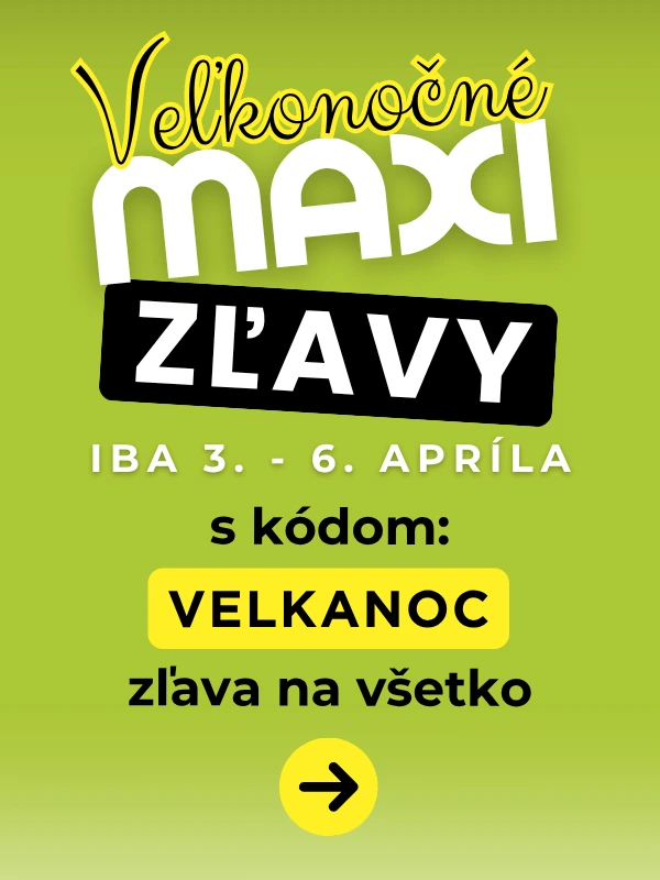 Veľkonočná zľava 3–10 % na celý sortiment s kódom VELKANOC