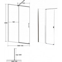 Walk-in sprchová zástena VAYO