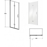 Sprchové dvere EXO-H bezrámové