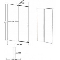 Walk-in sprchová zástena VAYO
