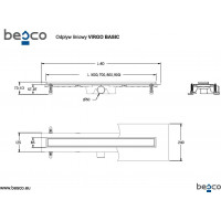 Odtokový žľab VIRGO BASIC DUO