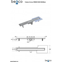 Odtokový žľab VIRGO DUO
