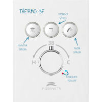 Termostatická podomietková batéria Thermo-3F