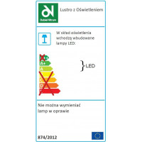 Zrkadlo s LED osvetlením MULCENT