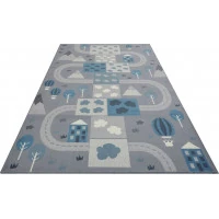 Dětský koberec Adventures 105536 Mouse Blue