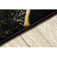 Kusový koberec Gloss 400B 86 3D geometric black/gold