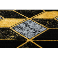 Kusový koberec Gloss 400B 86 3D geometric black/gold