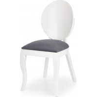 Jedálenská stolička RETRO - popolavá / biela