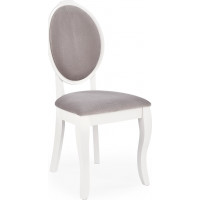 Jedálenská stolička RETRO - biela / popolavá