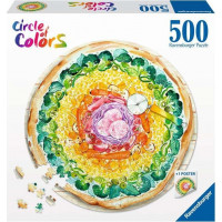 RAVENSBURGER Okrúhle puzzle Kruh farieb: Pizza 500 dielikov
