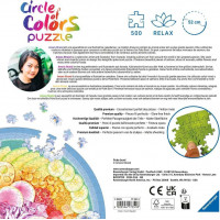 RAVENSBURGER Okrúhle puzzle Kruh farieb: Poke Bowl 500 dielikov