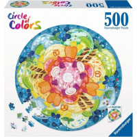 RAVENSBURGER Okrúhle puzzle Kruh farieb: Zmrzlina 500 dielikov