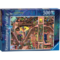 RAVENSBURGER Puzzle Absurdná knižnica 500 dielikov