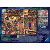 RAVENSBURGER Puzzle Absurdná knižnica 500 dielikov