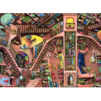 RAVENSBURGER Puzzle Absurdná knižnica 500 dielikov