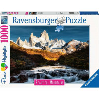RAVENSBURGER Puzzle Dych vyrážajúce hory: Mount Fitz Roy, Patagónia 1000 dielikov