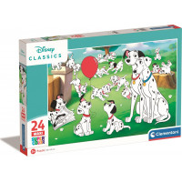 CLEMENTONI Puzzle Disney: 101 Dalmatíncov MAXI 24 dielikov