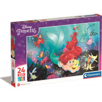 CLEMENTONI Puzzle Disney princeznej: Malá morská víla MAXI 24 dielikov