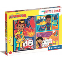 CLEMENTONI Puzzle Firebuds 3x48 dielikov