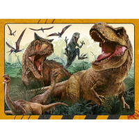 RAVENSBURGER Puzzle Jurský svet 4x100 dielikov
