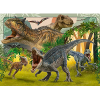 RAVENSBURGER Puzzle Jurský svet 4x100 dielikov