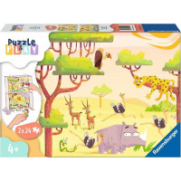 RAVENSBURGER Puzzle&Play: Safari 2x24 dielikov