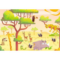 RAVENSBURGER Puzzle&Play: Safari 2x24 dielikov