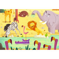 RAVENSBURGER Puzzle&Play: Safari 2x24 dielikov
