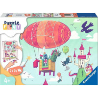 RAVENSBURGER Puzzle&Play: Kráľovská party 2x24 dielikov
