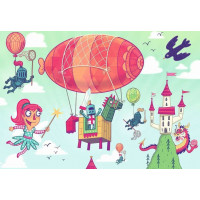 RAVENSBURGER Puzzle&Play: Kráľovská party 2x24 dielikov
