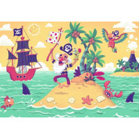 RAVENSBURGER Puzzle&Play: Pirátske dobrodružstvo 2x24 dielikov