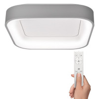 Stropné LED svietidlo Treviso - 48W - 2880lm - s diaľkovým ovládaním - šedé