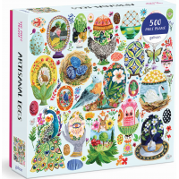 GALISON Štvorcové puzzle Remeselne vyrábané vajcia 500 dielikov