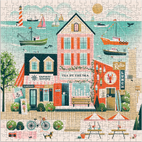 GALISON Štvorcové puzzle Pri mori 500 dielikov