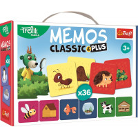 TREFL Pexeso Classic&Plus Zvieratká a ich domčeky 3v1
