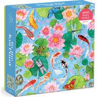 GALISON Puzzle Farby Pri jazierku Koi kaprov 1000 dielikov
