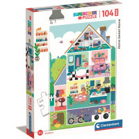 CLEMENTONI Puzzle Domov sladký domov MAXI 104 dielikov