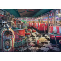 RAVENSBURGER Puzzle Opustené miesta: Chátrajúce bistro 1000 dielikov