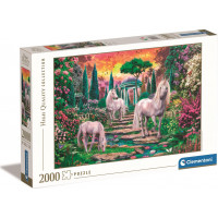 CLEMENTONI Puzzle Typickí záhradní jednorožci 2000 dielikov