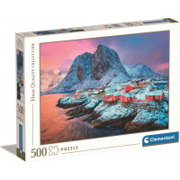 CLEMENTONI Puzzle Dedina Hamnøy 500 dielikov