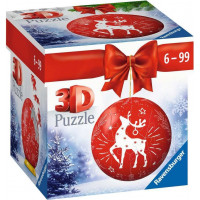 RAVENSBURGER Puzzleball Vianočná ozdoba červená 54 dielikov