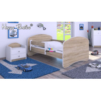 Detská posteľ 140x70 cm - TMAVÝ DUB