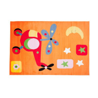 Detský koberec VRTUĽNÍK - oranžový