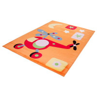 Detský koberec VRTUĽNÍK - oranžový