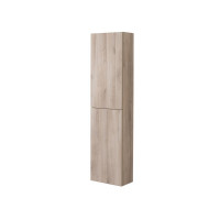 Kúpeľňová skrinka, vysoká, ľavé otváranie, dub, 400x1570x220 mm