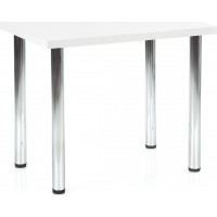 Jedálenský stôl DOME 90x60x75 cm - biely/chrómový